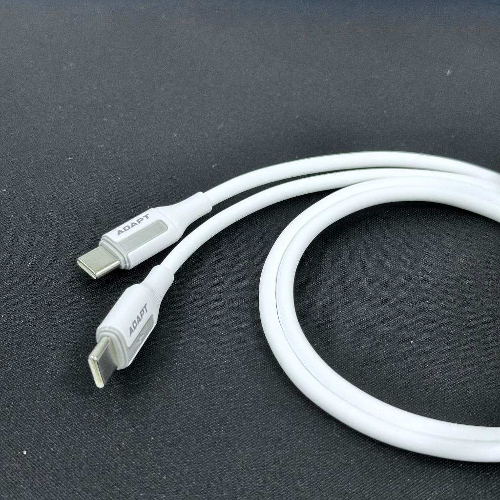 Dây cáp sạc nhanh và truyền dữ liệu Adapt USB Type-C to Type-C 60W chính hãng