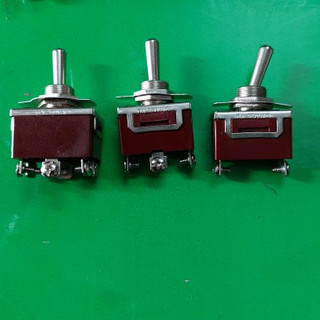 Combo 10 Công tắc gạt nâu 2 chân, 3 chân, 6 chân loại 1.
