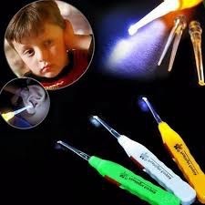 Dụng Cụ Lấy Ráy Tai Có Đèn Đầu Mềm An Toàn Cho Bé - Lấy Ráy Tai Có Đèn 3 Đầu  -  Alulu.store