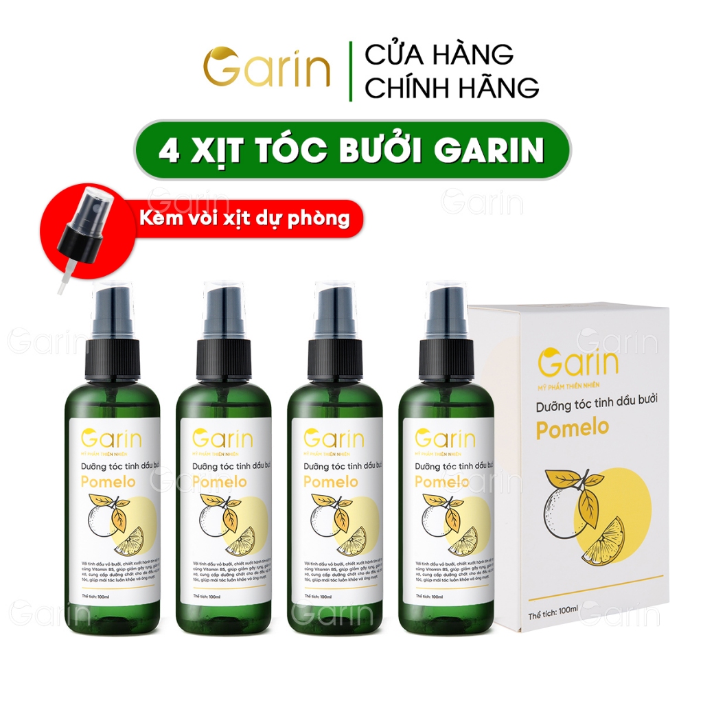 Ảnh Combo 4 chai tinh dầu bưởi xịt kích mọc tóc nhanh pomelo Garin dưỡng tóc chắc khỏe giảm rụng làm dày 1
