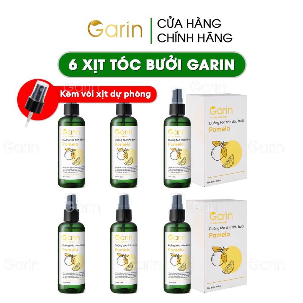 Ảnh Combo 6 chai tinh dầu bưởi xịt kích mọc tóc nhanh pomelo Garin dưỡng tóc chắc khỏe giảm rụng làm dày 1