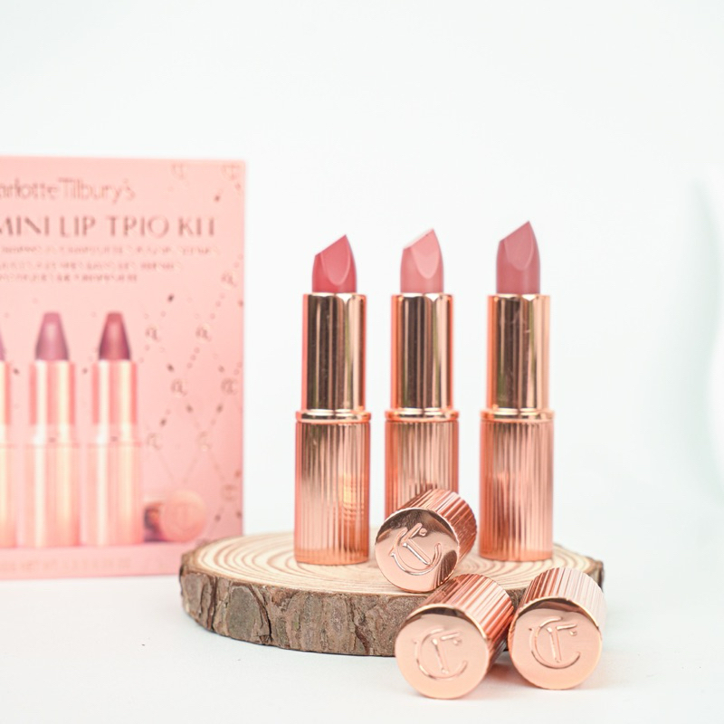Set son Charlotte Tilbury Mini Iconic Lip 3 thỏi Minisize 1.5g