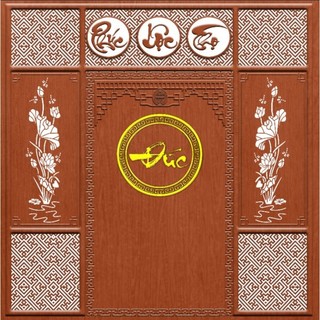 Tranh decor phòng thờ, tranh dán tường phòng thờ, tranh 3D in trên chất liệu vải lụa (shop sẽ gửi kèm keo dán)