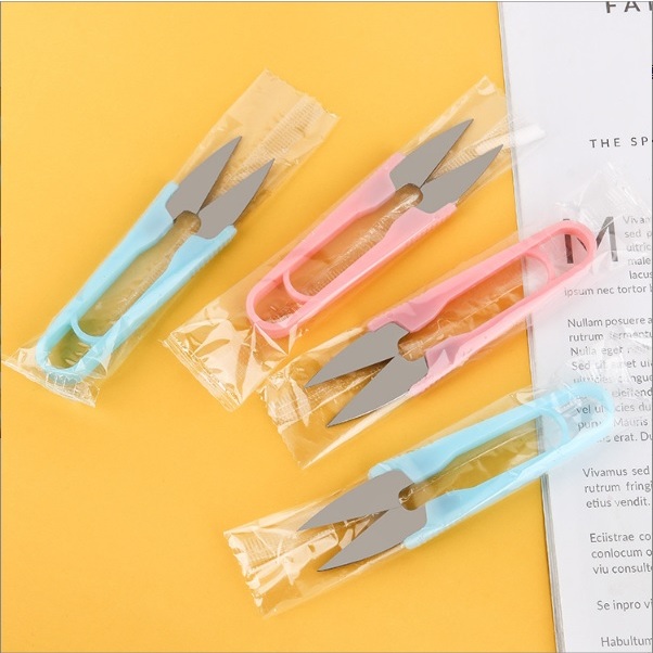 Kéo Bấm Chỉ, Kéo Cắt Chỉ Cán bằng Nhựa Chữ U tiện dụng - KCC001