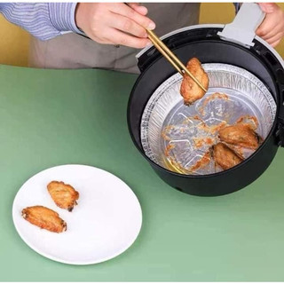 SÉT 10 CHIẾC KHUÔN GIẤY BẠC LÓT NỒI CHIÊN KHÔNG DẦU