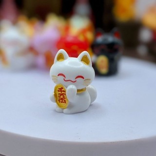 Mèo Thần Tài May Mắn Tượng Trang Trí Tiểu Cảnh