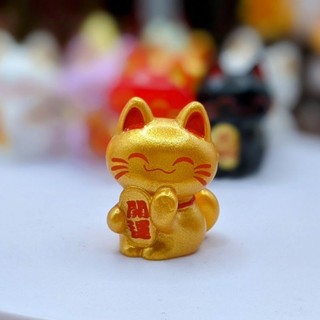 Mèo Thần Tài May Mắn Tượng Trang Trí Tiểu Cảnh