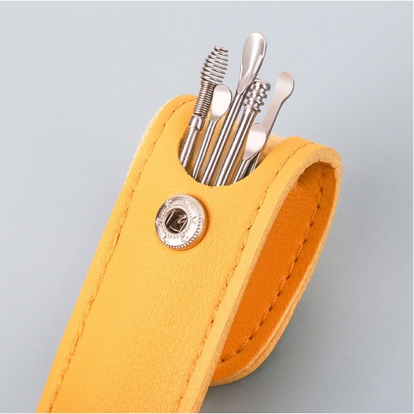 Dụng cụ lấy ráy tai - bộ ngoáy tai chuyên dụng bằng inox 6 món - BNT001a