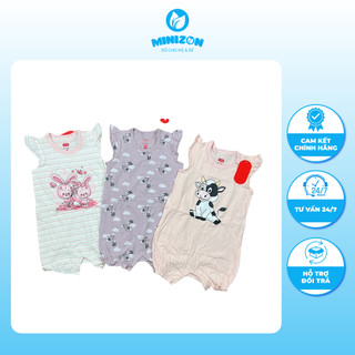 Sét 3 body Muji xuất Nhật siêu xinh cho bé gái 3m-24m | Minizon Kids