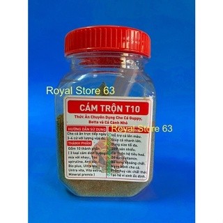 Cám trộn T10 10 thành phần, cám dinh dưỡng cho betta, guppy, cá cảnh