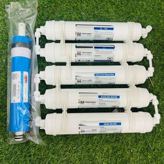 COMBO trọn bộ 9 lõi AQUAsense chính hãng ( 1 - 9 ), 123 + màng RO + lõi chức năng ( bù khoáng, năng pH )