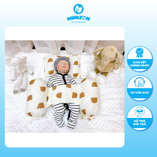Bộ Chặn Bông Kèm Gối Chéri Hàng Xuất Hàn Vải Organic Mềm Cao Cấp | Minizon Kids