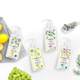 Nước rửa bình sữa & chén bát Atono2 đậm đặc thuần chay, có thể rửa được rau củ quả thương hiệu Hàn Quốc 480g