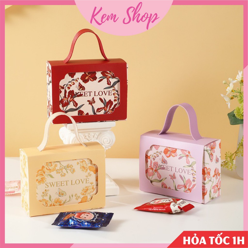 Hộp giấy đựng quà tặng, hộp đựng quà cưới - Kemshop K6