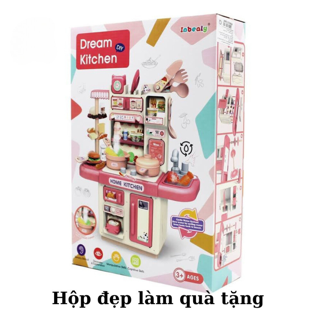 Bộ Đồ Chơi Nhà Bếp Nấu Ăn Mô Phỏng Nấu Ăn Chân Thật Có Hơi Nước Đồ Chơi Bếp Đứng Bếp Nấu Ăn - Đồ Chơi Cho Bé PUKAPI