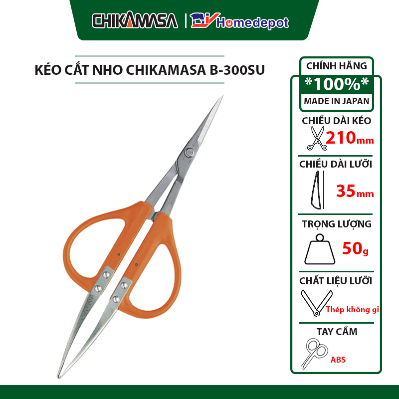 Kéo cắt nho Nhật Bản Chikamasa B-300SU