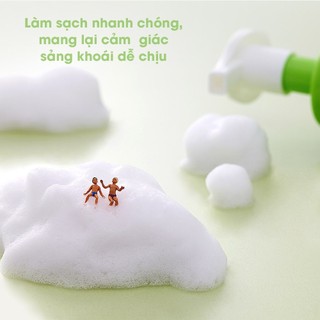 Bọt Rửa Vệ Sinh Vùng Kín Hữu Cơ Cho Bé Từ 3 Tháng Atono2 Oxygen Bubble Hip Cleanser 300ml