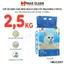 Cát Mèo, Cát Vệ Sinh Cho Mèo Đậu Nành Hương Sữa, Tofu Hạt Nhuyễn, Hạt Nhỏ Max Clean 2.5KG