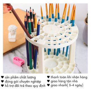 Hộp Đựng Cọ Trang Điểm Ống Bút Để Bàn Decor Trang Trí Timo DDT39