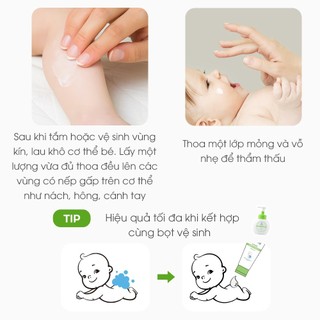 Kem hăm ATONO2 Oxygen Babypowder Cream giảm thiểu mùi hôi bé, kem hăm tã chiết xuất từ tự nhiên 100ml
