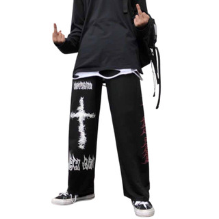 ⚡️ GIÁ SẬP SÀN ⚡️ Quần Jogger Nam Nữ Thánh Giá Nỉ Thể Thao Ống Rộng Bo Chun Rút C