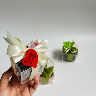 Hộp điều ước gồm 50 viên nang chữa lành, ruy băng và tag trái tim xinh xắn làm quà tặng