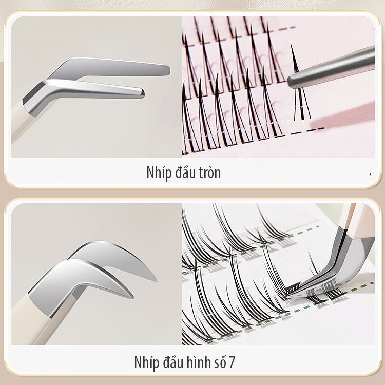 Nhíp, Nhíp Nối Mi, Nhíp Nối Mi Chuyên Nghiệp BQI Bằng Thép Không Gỉ