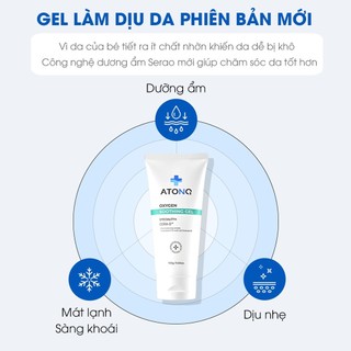 Gel làm dịu da hữu cơ cho bé ATONO2 Oxygen Soothing Gel làm dịu mát da khô nóng, da nhạy cảm 30g/160g