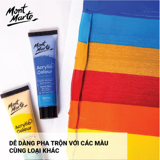 [Hỏa tốc HCM]  Bộ Màu Acrylic Cao Cấp Mont Marte Signature 18/24/36/48 Màu x Tuýp 36ml