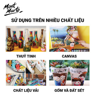 [Hỏa tốc HCM]  Bộ Màu Acrylic Cao Cấp Mont Marte Signature 18/24/36/48 Màu x Tuýp 36ml