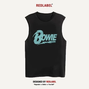 Áo Ba Lỗ REDLABEL "BOWIE", Áo Tanktop Cotton Dày Dặn in họa tiết Phong Cách Unisex TT8