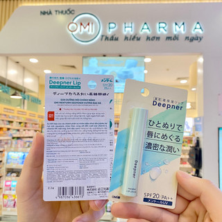 Son Dưỡng Môi Chống Nắng Omi Menturm Deepener Hương Bạc Hà Nhật Bản (2.3g/thỏi)