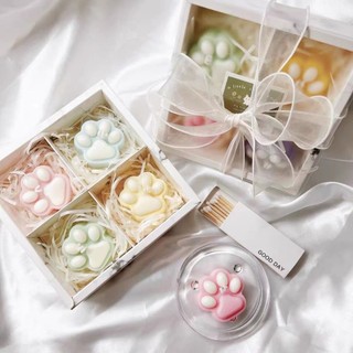 Nến thơm hình chân cún xinh xắn nhiều màu dùng làm quà tặng sinh nhật, quà valentine, quà noel, tốt nghiệp