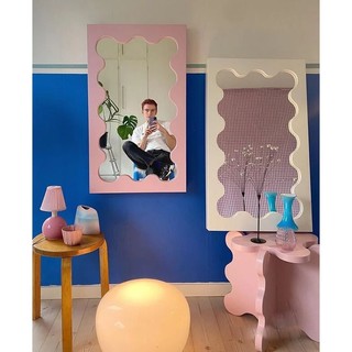 gương soi toàn thân lượn sóng mini kích thước 60x40 gương soi toàn thân