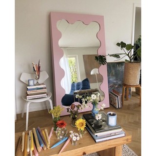 gương soi toàn thân lượn sóng mini kích thước 60x40 gương soi toàn thân