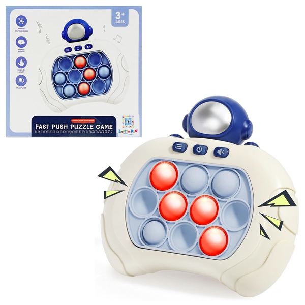 Máy Chơi Điện Tử Pop It,bopit Thế Hệ Mới Đồ Chơi Bóp Bóp Hình cua  Có Nhạc có đèn