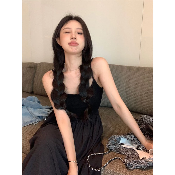 VÁY 2 DÂY TRẮNG NỮ CÚP NGỰC Có Mút Ngực, Váy Maxi DÁNG DÀI MẶC 2 KIỂU NỮ TÍNH SUZY DRESS (Có Bigsize)