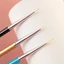 Cọ nét cán gỗ cao cấp 3 sizes (6mm; 9mm; 12mm) - Cọ vẽ nail chuyên dụng (3 cây)