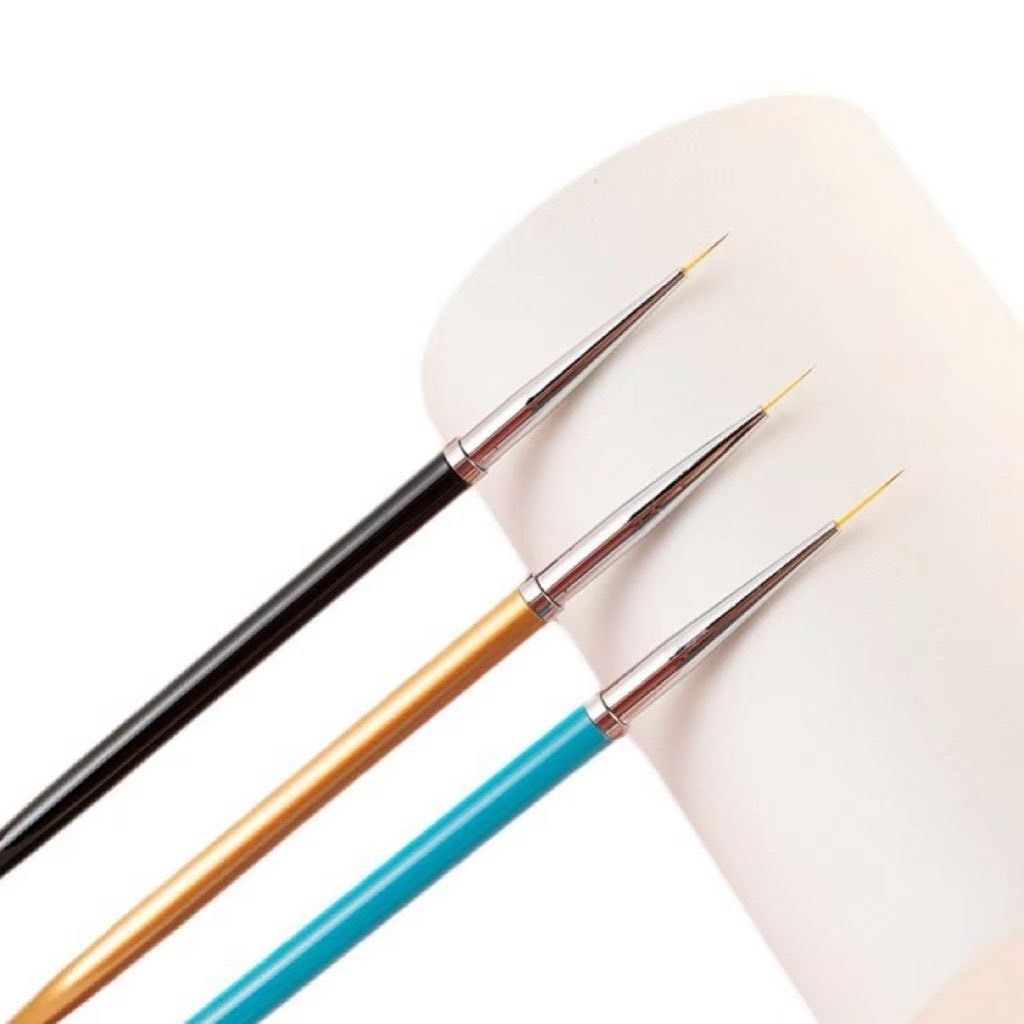 [Gía Tốt] Cọ nét cán gỗ cao cấp 3 sizes (6mm; 9mm; 12mm) - Cọ vẽ nail chuyên dụng (3 cây)