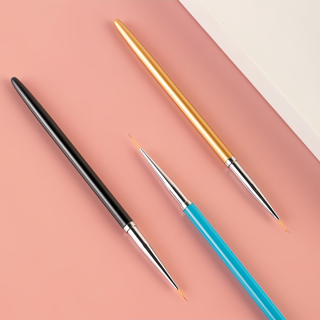 [Gía Tốt] Cọ nét cán gỗ cao cấp 3 sizes (6mm; 9mm; 12mm) - Cọ vẽ nail chuyên dụng (3 cây)