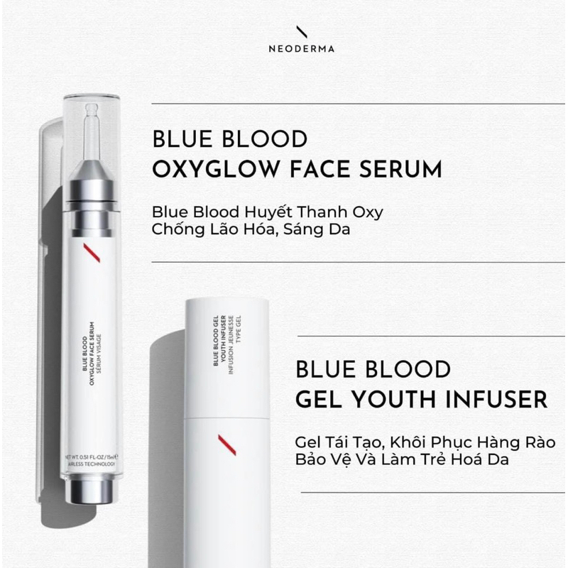 Tinh chất gel cô đặc tá.i tạ.o da chuyên sâu Neoderma Blue Blood Gel Youth Infuser 50-150ml