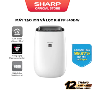 Máy Lọc Không Khí Sharp FP-J40E-W - Hàng Chính Hãng
