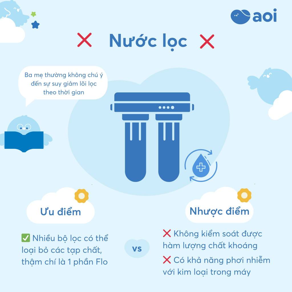 Nước thanh khiết pha sữa Aoi giữ trọn vẹn dưỡng chất, dung tích 350ml, 500ml, 1500ml