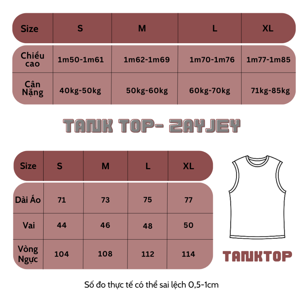 Áo Ba Lỗ Tank Top Họa Tiết 1987 JayZey Rộng Rãi Thoáng Mát