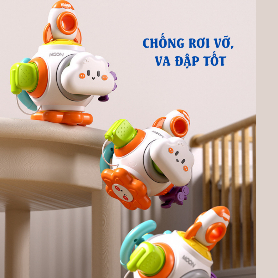 Đồ Chơi Khối Bận Rộn Cầm Tay Trứng Bận Rộn Phát Triển Trí Tuệ Khả Năng Vận Động Sớm Cho Trẻ Montessori 6 Mặt-PUKAPI