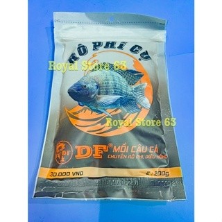 Rô Phi Cụ DF (Gói 200gram) mồi cám câu cá chuyên cho rô phi, điêu hồng