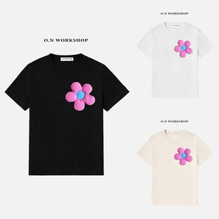 𝗛𝗮̀𝗻𝗴 𝗰𝗵𝗶́𝗻𝗵 𝗵𝗮̃𝗻𝗴 Áo phông local gắn gấu nhiều màu xinh xắn 100% cotton mềm O.N WORKSHOP