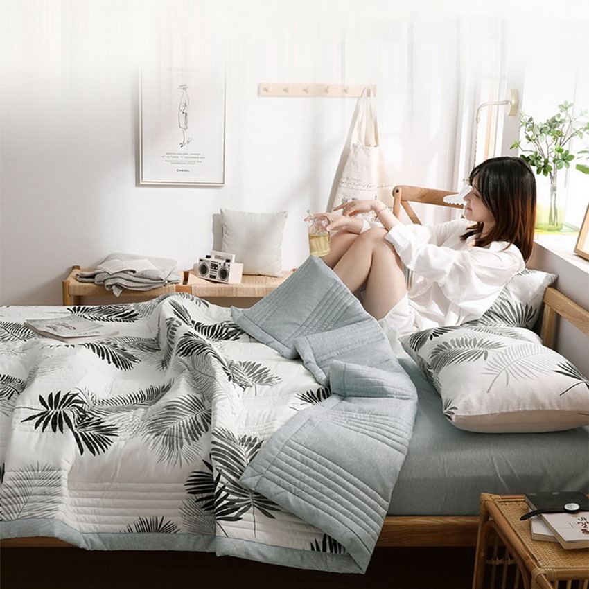 Chăn Mùa Hè PANTENE, Chăn Điều Hòa, Thiết Kế Sang Trọng, Vải Mát Lạnh, Kháng Khuẩn Tốt, Hút Ẩm Nhanh