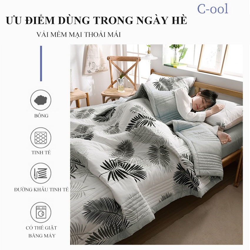 Chăn Mùa Hè PANTENE, Chăn Điều Hòa, Thiết Kế Sang Trọng, Vải Mát Lạnh, Kháng Khuẩn Tốt, Hút Ẩm Nhanh