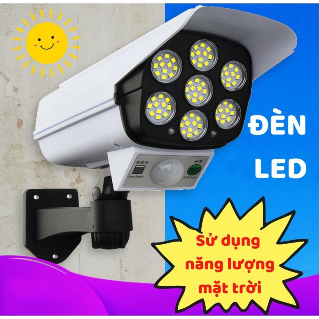 Đèn Led Giả Camera- Đèn Năng Lượng Mặt Trời- Chống Trộm - Chống Nước ...